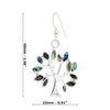 Tree of Life Abalone Sterling Silver Hook Earrings