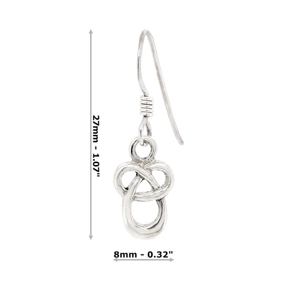 Celtic Knot Sterling Silver 925 Hook Earrings