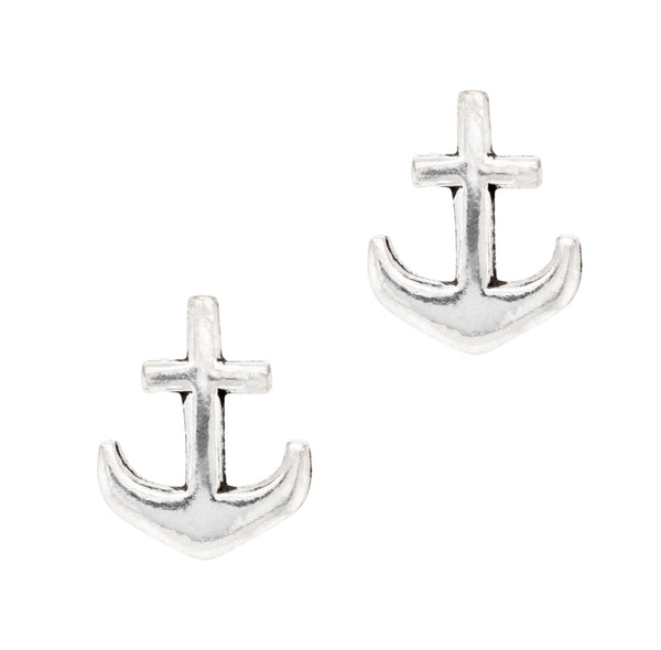 Ocean Ships Anchor Sterling Silver 925 Studs