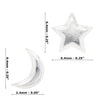 Cosmic Moon & Star Sterling Silver 925 Studs