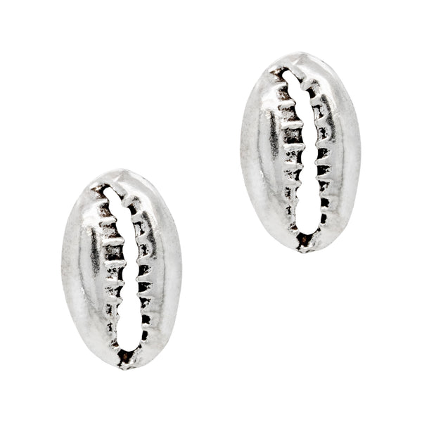 Cowrie Seashell Sterling Silver 925 Studs