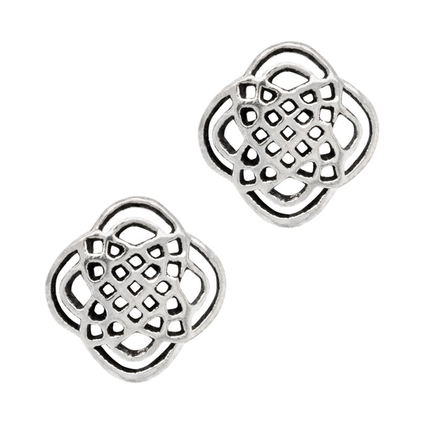 Celtic Dara Knot Sterling Silver 925 Studs
