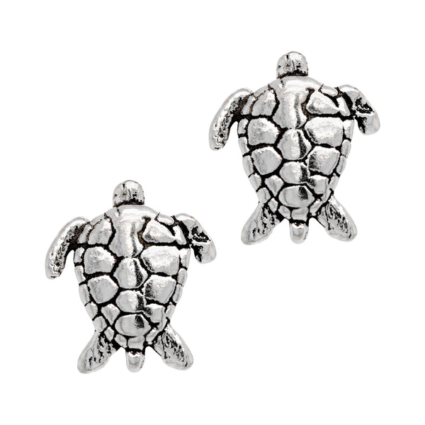 Ocean Sea Turtle Sterling Silver 925 Studs