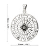 Zodiac Compass Sterling Silver 925 Pendant