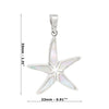 Starfish Shell Sterling Silver 925 Pendant