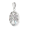 Tree of Life Oval Shell Sterling Silver 925 Pendant