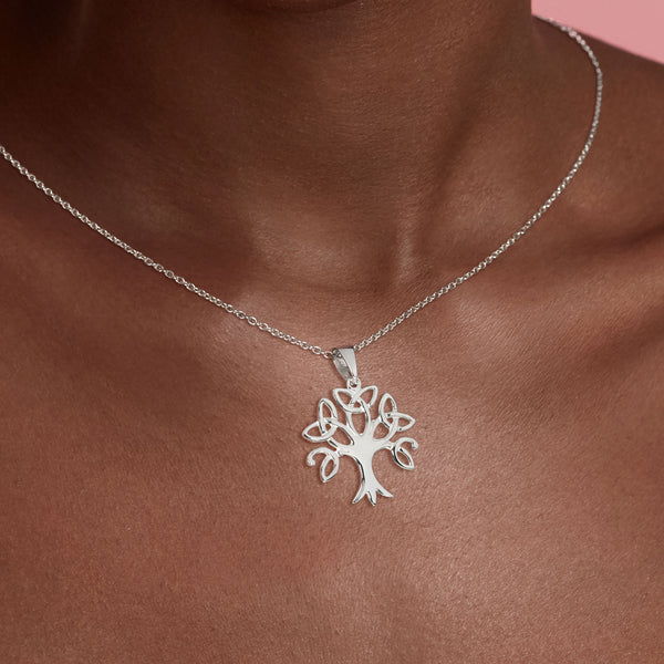 Celtic Knot Tree of Life Sterling Silver 925 Pendant