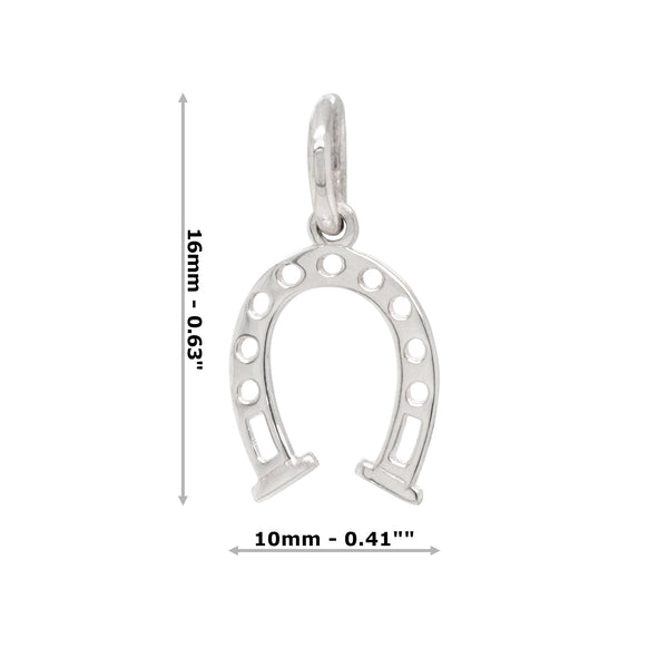 Lucky Horseshoe Sterling Silver 925 Charm