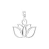 Lotus Flower Petite Sterling Silver 925 Pendant