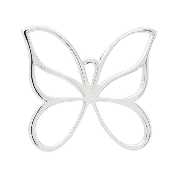 Butterfly Cutout Sterling Silver 925 Pendant