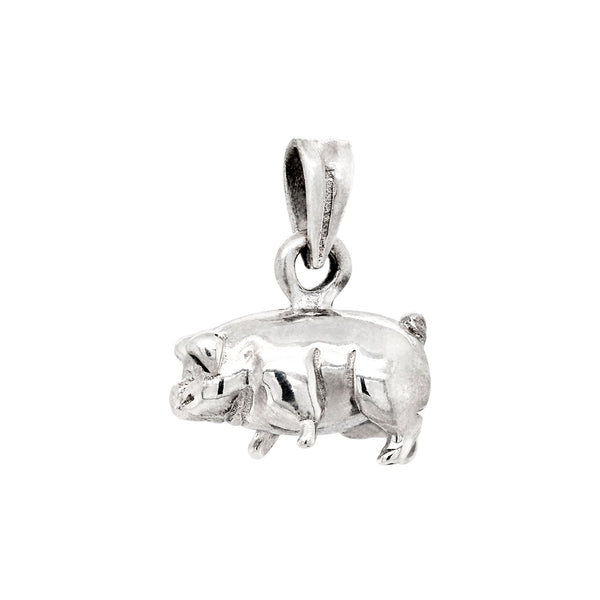 Pig Boar Sterling Silver 925 Pendant