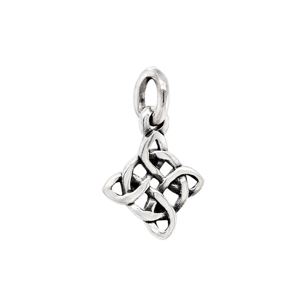 Celtic Cross Knot & Circle Sterling Silver 925 Charm Pendant