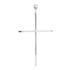 Crucifix Cross Large Thin Sterling Silver 925 Pendant