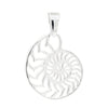 Nautilus Shell Cross Section Sterling Silver 925 Pendant
