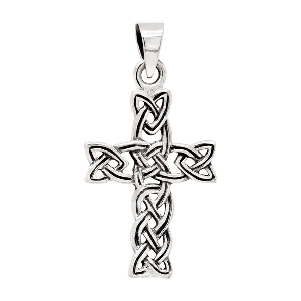 Celtic Knot Cross Sterling Silver 925 Pendant