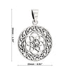 Seed of Life Celtic Knot Sterling Silver 925 Pendant