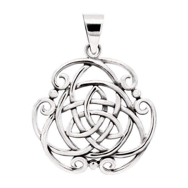 Triquetra Celtic Knot Sterling Silver 925 Pendant