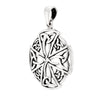 Celtic Knot Cross Shield Sterling Silver 925 Pendant