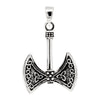 Norse Viking Celtic Knot Axe Sterling Silver 925 Pendant