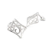 925 sterling silver filigree diamond shape stud earrings