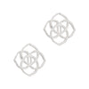 925 sterling silver celtic knot flower stud earrings
