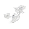925 sterling silver snail stud earrings