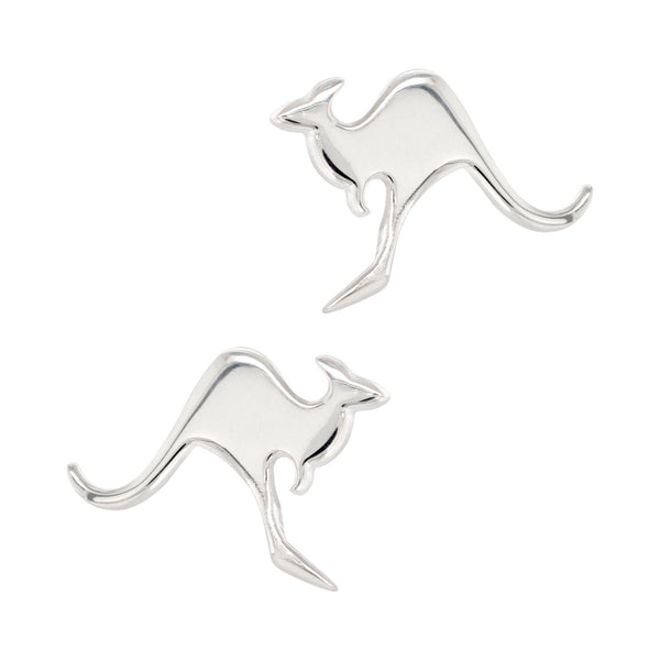 925 sterling silver kangaroo stud earrings