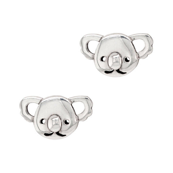 925 sterling silver koala stud earrings
