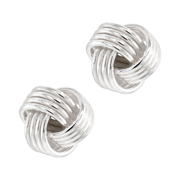 925 sterling silver trio ring celtic knot stud earrings