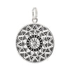 925 sterling silver ethnic sun mandala pendant