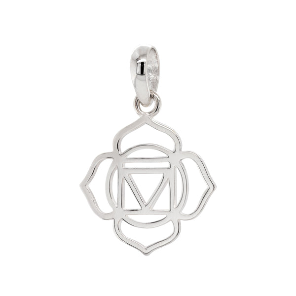 925 sterling silver root chakra pendant