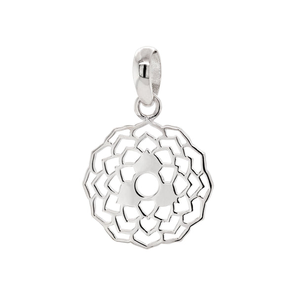 925 sterling silver crown chakra pendant