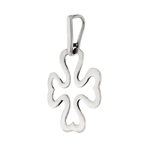 925 sterling silver four leaf clover pendant