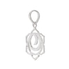 925 sterling silver sacral chakra pendant