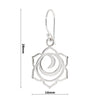 Sacral Chakra Mandala Sterling Silver 925 Hook Earrings