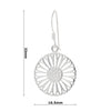 925 sterling silver daisy filigree hook earrings