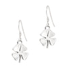 Four Leaf Clover Sterling Silver 925 Hook Earrings