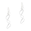 Double Twist Wirework Loop Sterling Silver 925 Hook Earrings