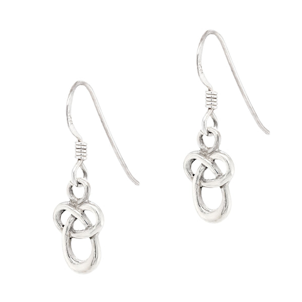 Celtic Knot Sterling Silver 925 Hook Earrings