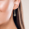 Teardrop Filigree Sterling Silver 925 Hook Earrings