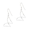 Single Twist Loop Wirework Sterling Silver 925 Hook Earrings