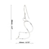 Single Twist Loop Wirework Sterling Silver 925 Hook Earrings