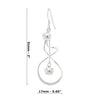 Ball Loop Twist Sterling Silver 925 Hook Earrings