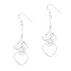 Cage Almond Ball Twist Sterling Silver 925 Hook Earrings