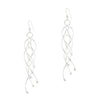 Curved Chandelier Sterling Silver 925 Hook Earrings