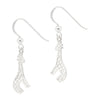 Giraffe Silhouette Cutout Sterling Silver 925 Hook Earrings