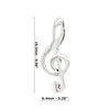 Treble Clef Music Symbol Sterling Silver 925 Studs