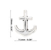 Ocean Ships Anchor Sterling Silver 925 Studs