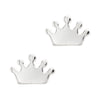 Crown Silhouette Sterling Silver 925 Studs