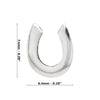 Horseshoe Good Luck Sterling Silver 925 Studs